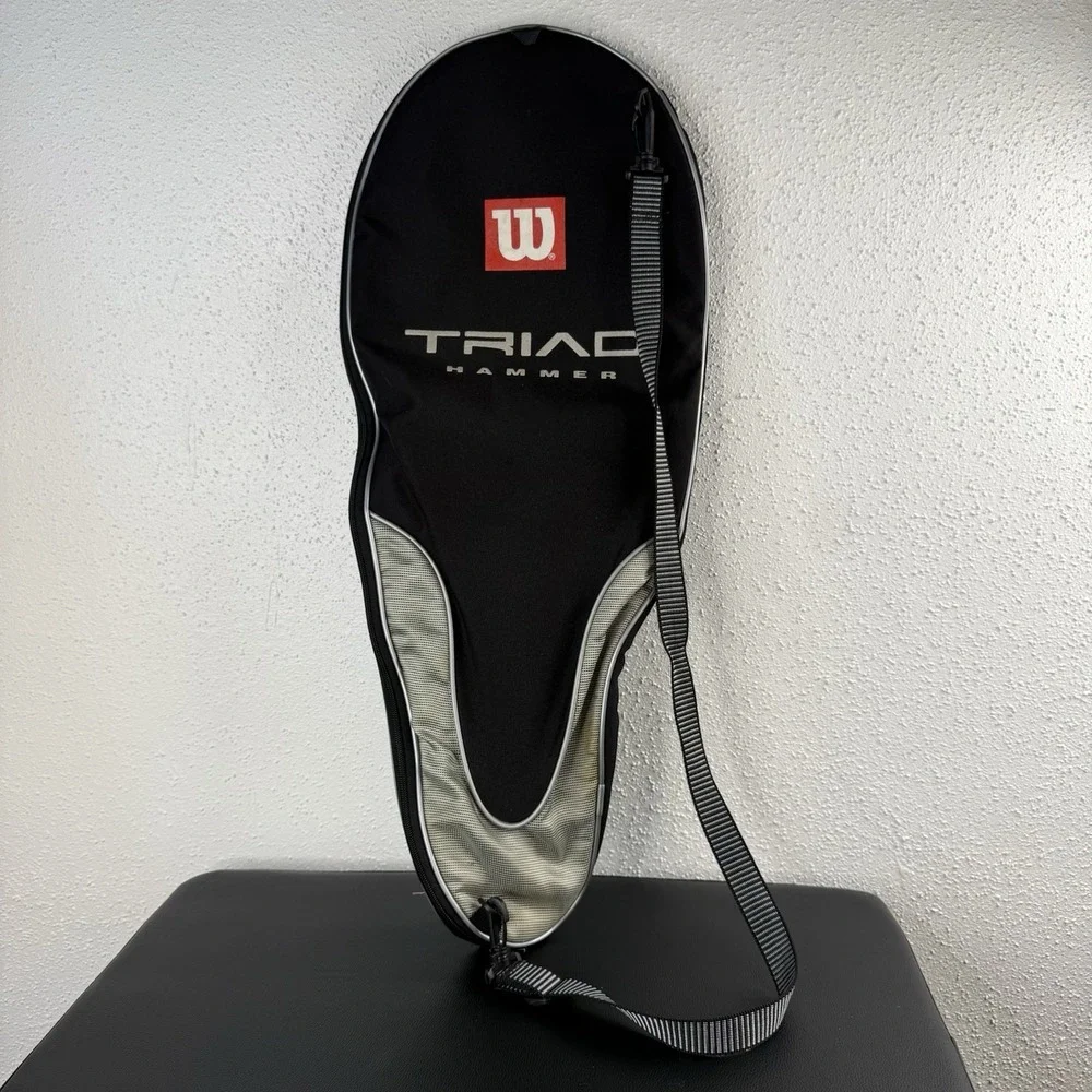 Wilson Triad Hammer Tennis Racket Cover Sleeve Just The Bag Cover Only Black